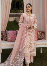 Kahf Luxury Embroidered Lawn 3 Piece Unstitched Suit KHF25LL KLR-09 BELLEROSE